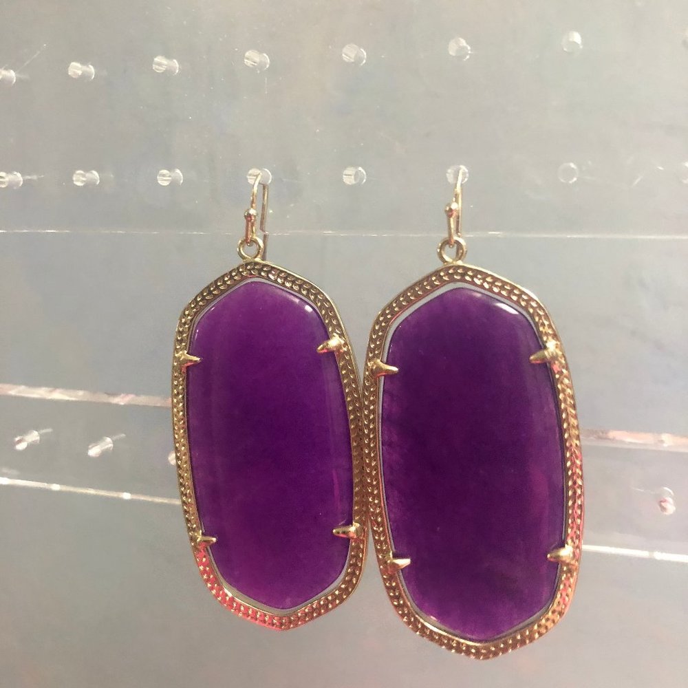 Kendra Scott purple earrings